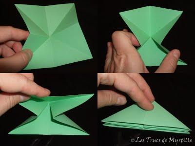Plier une grenouille vite fait (origami toujours)
