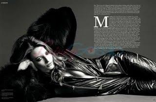 Noot Seear en couverture de Fashion Magazine