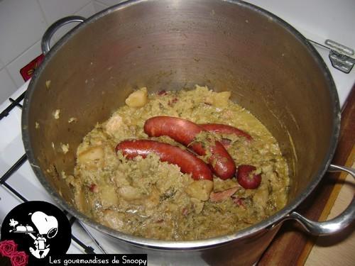 Potée au choux et décoration d'Halloween