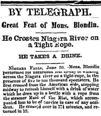 Charles Blondin; l'une des plus belles slacks de l'histoire!