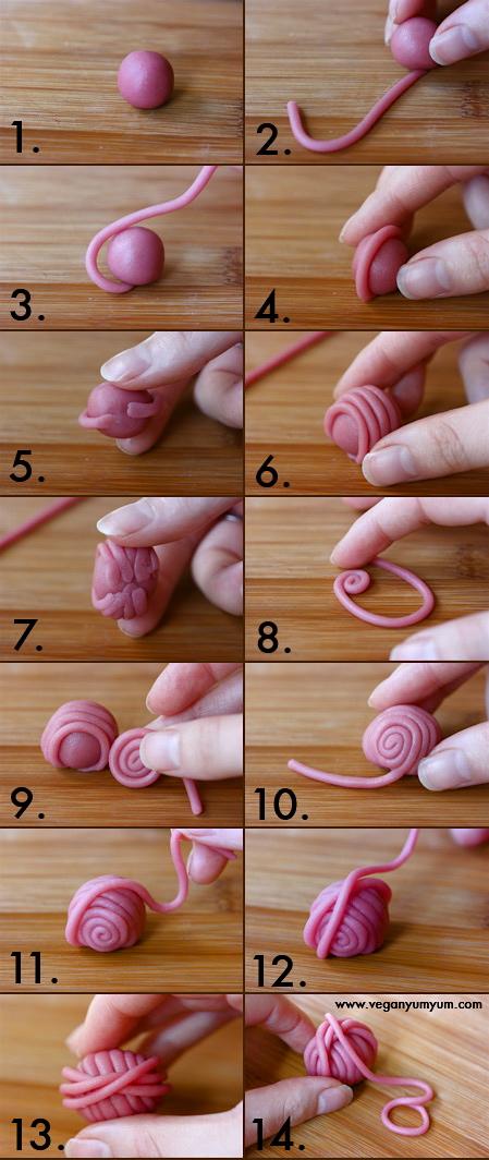 How to Make a Marzipan Yarnball