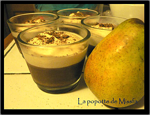 Mousse chocolat - poire