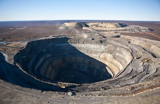 Mine de diamant de Yakoutie