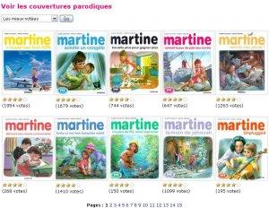 Martine Cover Generator, Parodies de couvertures Martine