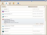 Charamel : thème pour Firefox 3.5 Thème Charamel pour Firefox 3.5 : fenêtre des modules complémentaires - extensions