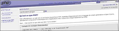 PHP : La documentation officielle