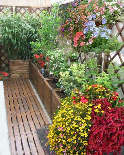 terrasse terrase balcon balcony lierre cloture brise-vue brise vue pin sylvestre bois wood poteau tonnelle pergolas gloriette passerelle 