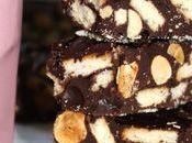 Carrés écrabouillés chocolat