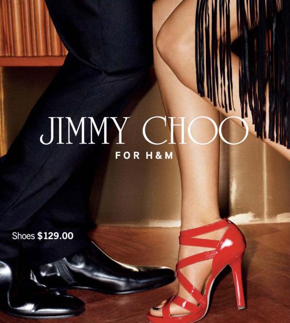 Jimmy Choo pour H&M; campagne de pub