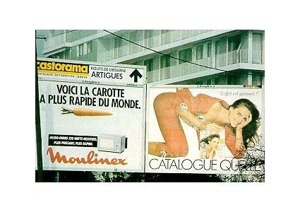 Affiches de pubs mal placées