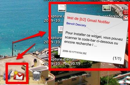 b2 gmail notifier B2 GMail Notifier: des notifications animées pour vos mails