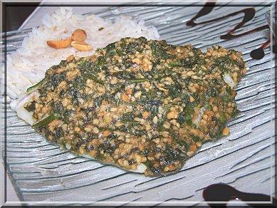 Poisson en habit de cacahuètes.