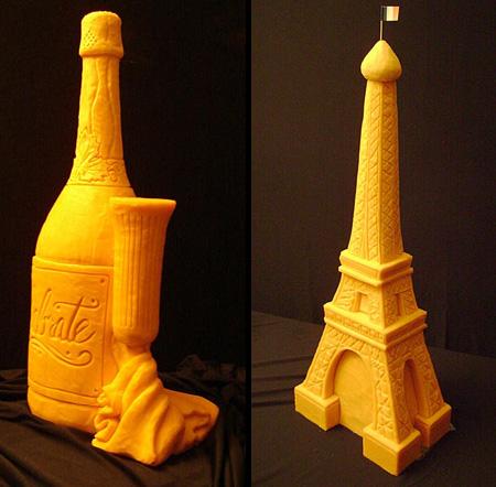 PHOTOS - Des sculptures en fromage