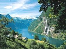 Lire norvege, fond fjords