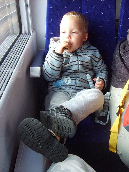 Dans le train...