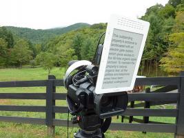 Un Kindle DX pour prompteur : on se croirait au cinéma