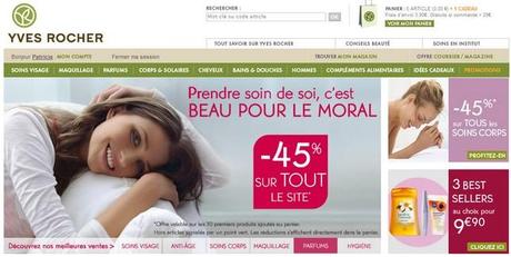 Comment augmenter le taux de transformation de votre eCommerce ? home page yves rocher