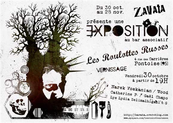 Exposition collective aux Roulottes Russes à Pontoise du 30 octobre au 28 novembre