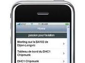 Passion pour l'aviation optimisé Smartphone iPhone