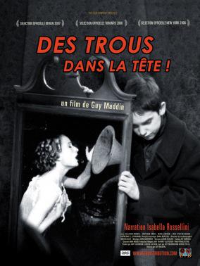 L'affiche du film Des trous dans la tête, Guy Maddin, 2006