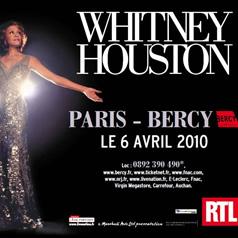 Whitney Houston à Bercy en avril 2010