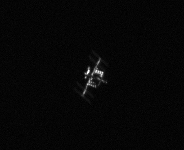 ISS entre les nuages, le 19 Septembre