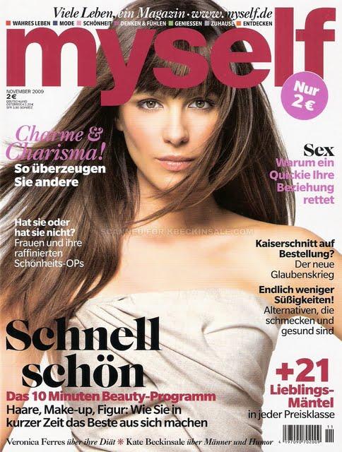 [couv] Kate Beckinsale dans Myself Magazine
