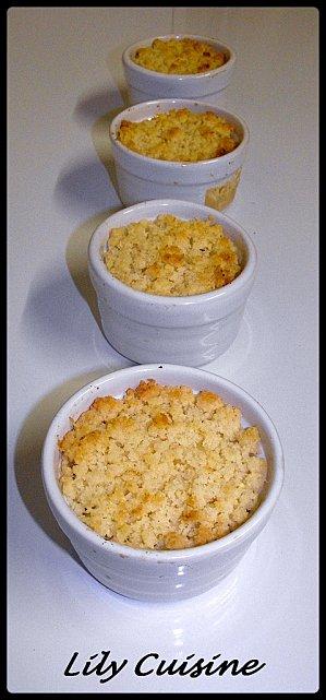 Crumble aux pommes et à la noix de coco
