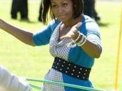 Michelle Obama Plutôt douée pour Hula hoop