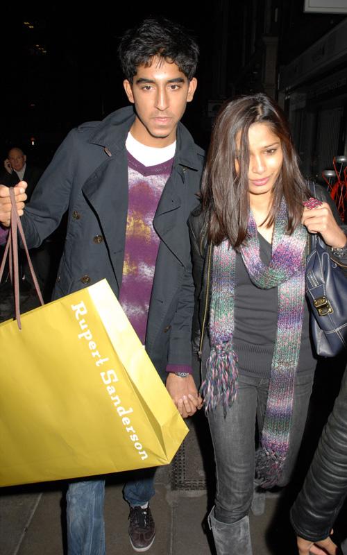 Freida Pinto & Dev Patel en mode Shopping in London