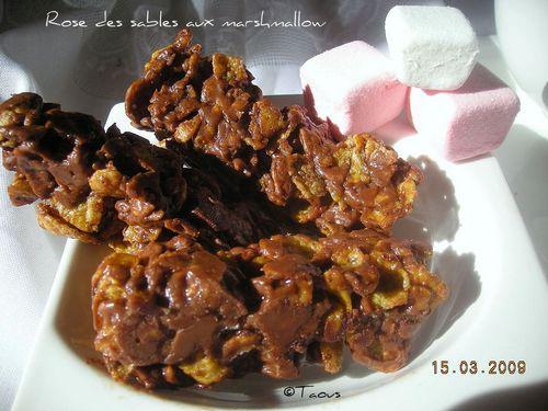 Rose de sable aux marshmallows