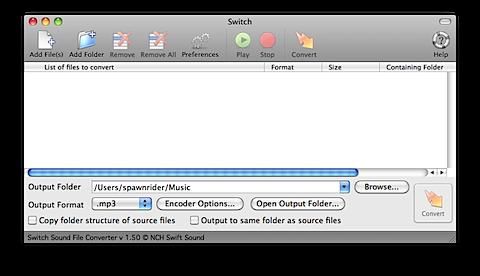 switch Convertissez vos fichiers audios sous Mac avec Switch