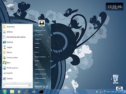 200910241821 Style Windows 7 pour Ubuntu   Gnome