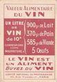 Bon point : le vin est la plus saine et la plus hygiénique des boissons