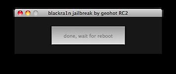 blackra1n rc2 Jailbreak de liPhone en 3.1.2 avec Blackra1n RC2 