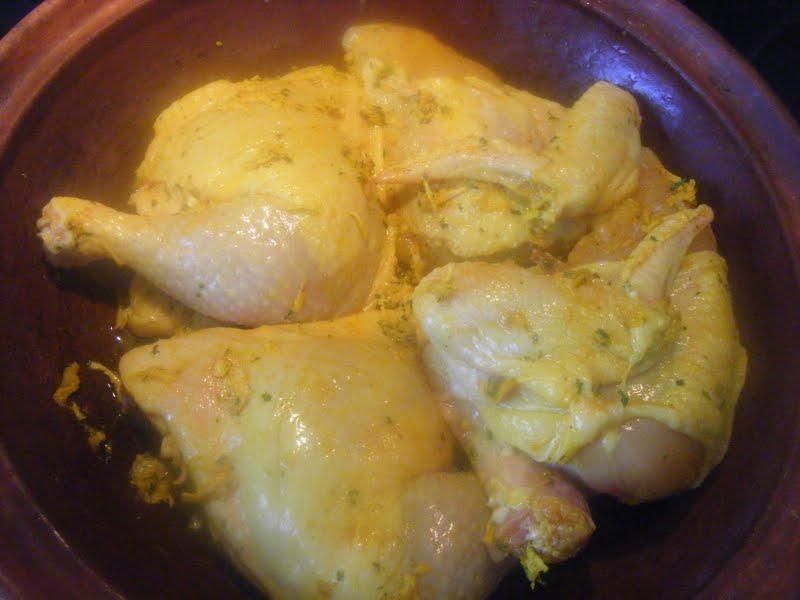 Tajine de poulet au citron confit et Blog Soledad
