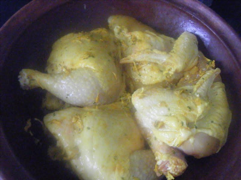 Tajine de poulet au citron confit et Blog Soledad