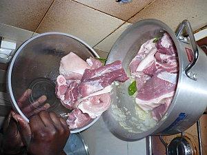 Porc braisé à la camerounaise