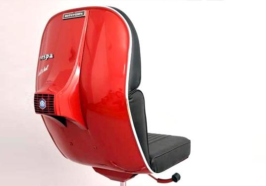 chaise vespa 2 Recycler votre vieux Vespa ...