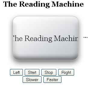 Reading machine