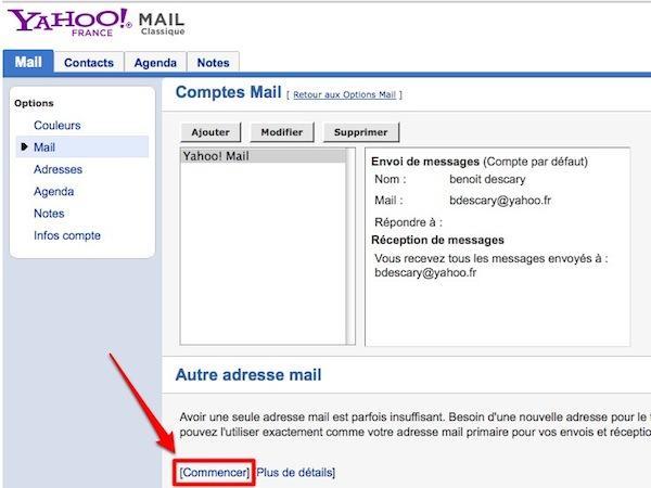 yahoo mail 3 Les comptes Yahoo Mail offrent une deuxième adresse mail!