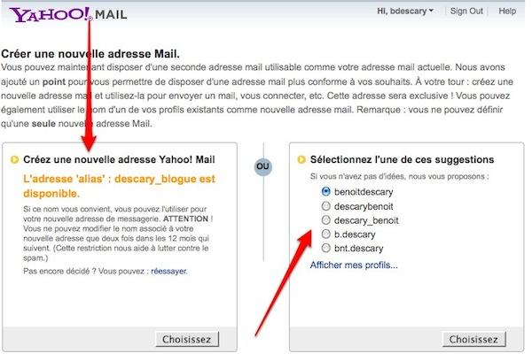 yahoo mail 5 Les comptes Yahoo Mail offrent une deuxième adresse mail!