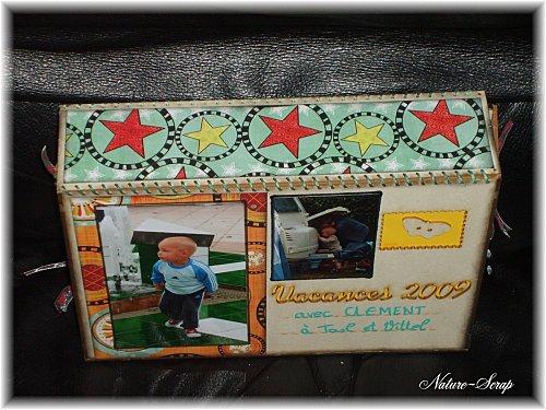 Mini album carte postale de Embelliscrap