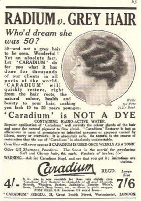 Quand le radium était a la mode 