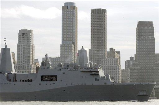 l'USS New-York à Manhattan