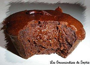 Mini moelleux au chocolat, chantilly au caramel au beurre salé