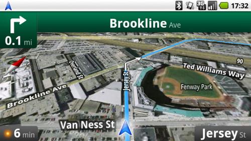 Google Maps Navigation : le guidage GPS sera gratuit sur Android 2.0