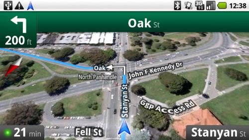Google Maps Navigation : le guidage GPS sera gratuit sur Android 2.0