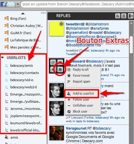 seesmic twitter listes Seesmic Desktop, le premier client Twitter à supporter les listes