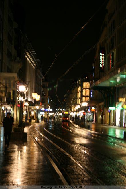 Genève sous la pluie, copyright franck cortot